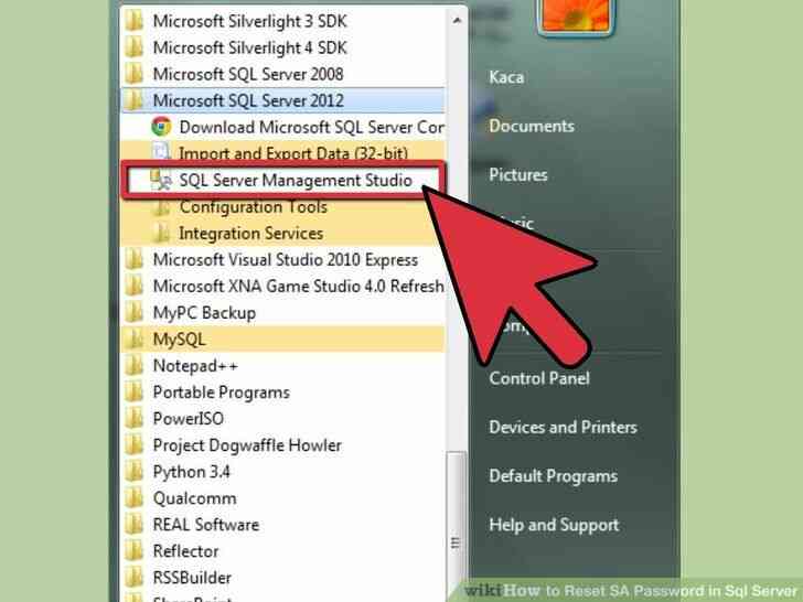 Image intitulé de Réinitialisation de Mot de passe dans Sql Server Étape 5